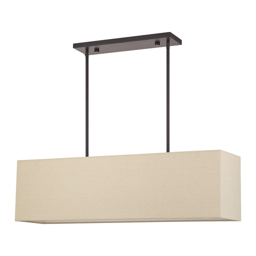 Summit 4-Light Large Linear Chandelier in Bronze