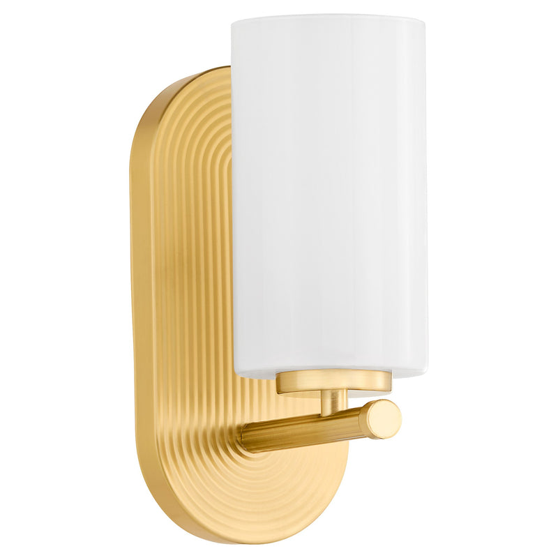 Belinder 1 Light Wall Mount in Aged Brass