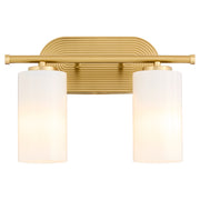 Belinder 2 Light Vanity in Aged Brass
