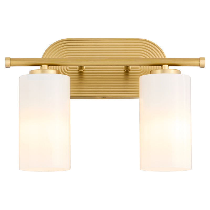 Belinder 2 Light Vanity in Aged Brass