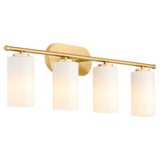 Belinder 4 Light Vanity in Aged Brass