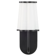 Belinder 1 Light Scalloped Wall Mount in Matte Black