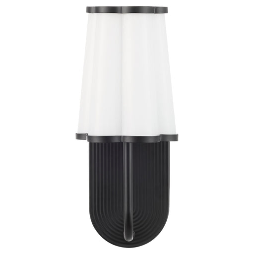 Belinder 1 Light Scalloped Wall Mount in Matte Black