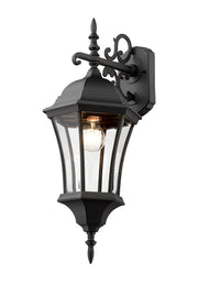 Wakefield 1 Light 9.5" Outdoor Wall Light in Black