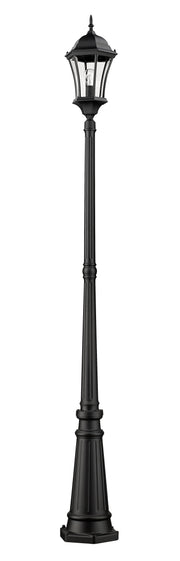 Wakefield 1 Light 10" Outdoor Post Mounted Fixture in Black, Post Top Only
