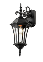 Wakefield 1 Light 8" Outdoor Wall Light in Black