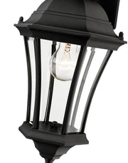 Wakefield 1 Light 8" Outdoor Wall Light in Black