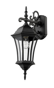 Wakefield 1 Light 8" Outdoor Wall Light in Black
