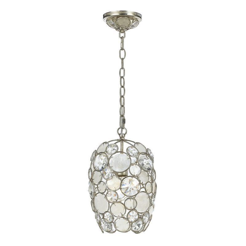Palla 1 Light 8.5" Pendant in Antique Silver