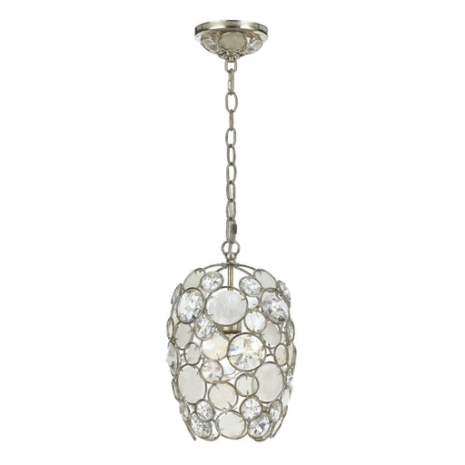 Palla 1 Light 8.5" Pendant in Antique Silver