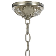 Palla 1 Light 8.5" Pendant in Antique Silver