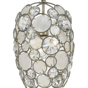 Palla 1 Light 8.5" Pendant in Antique Silver