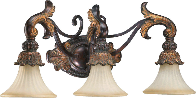 Madeleine 3 Light Traditional Vanity in Corsican Gold