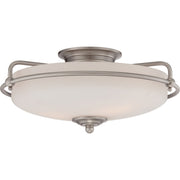 Griffin 3-Light Flush Mount in Antique Nickel