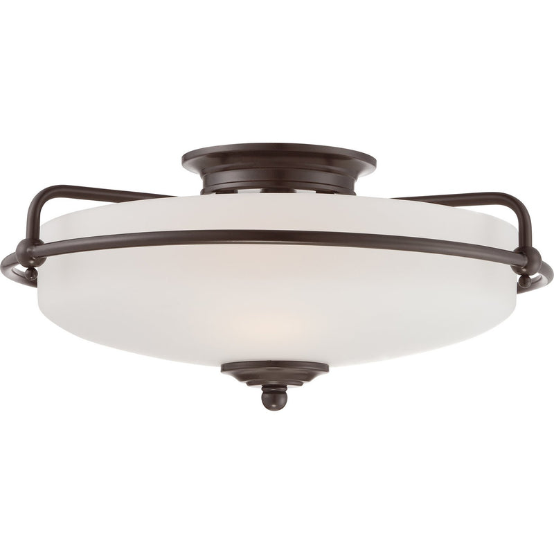 Griffin 3-Light Flush Mount in Palladian Bronze