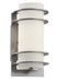 Zephyr 1-Light Wall Lantern in Silver with White Frosted Glass