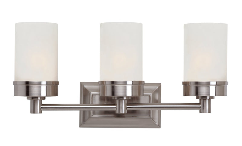 Fusion 3-Light 20" Vanity Light in Brushed Nickel