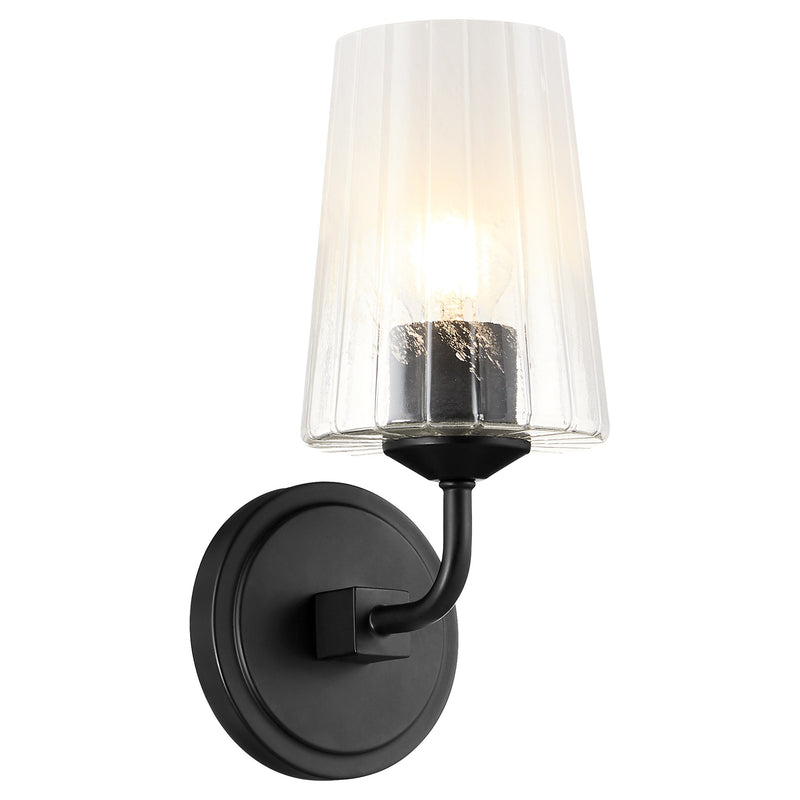 Providence 1 Light Wall Mount in Matte Black