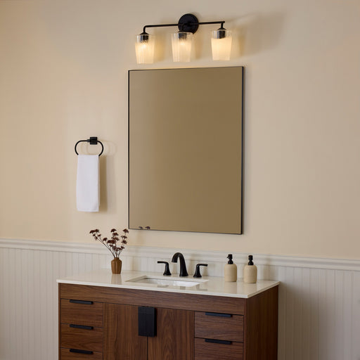 Providence 3 Light Vanity in Matte Black