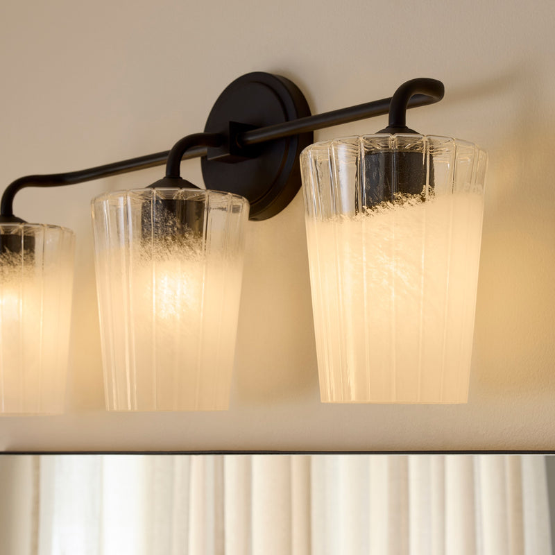 Providence 3 Light Vanity in Matte Black