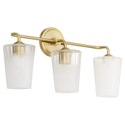 Providence 3 Light Vanity in Aged Brass