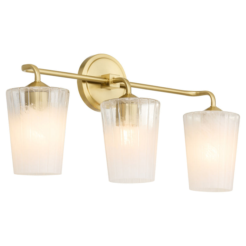 Providence 3 Light Vanity in Aged Brass