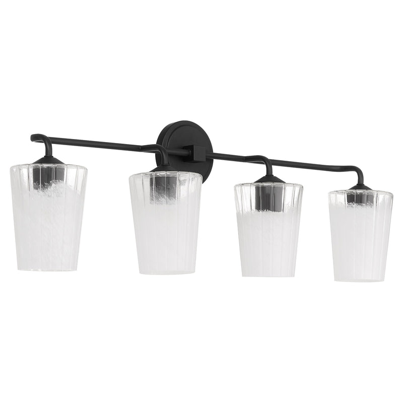 Providence 4 Light Vanity in Matte Black