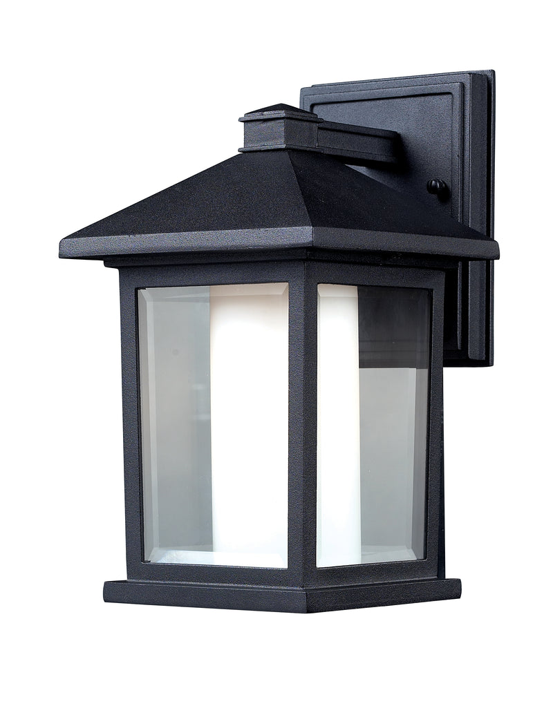 Mesa 1 Light 6" Outdoor Wall Light in Black