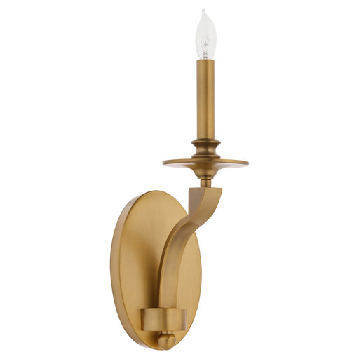 Chantelle 1 Light Wall Mount in Brushed Brass