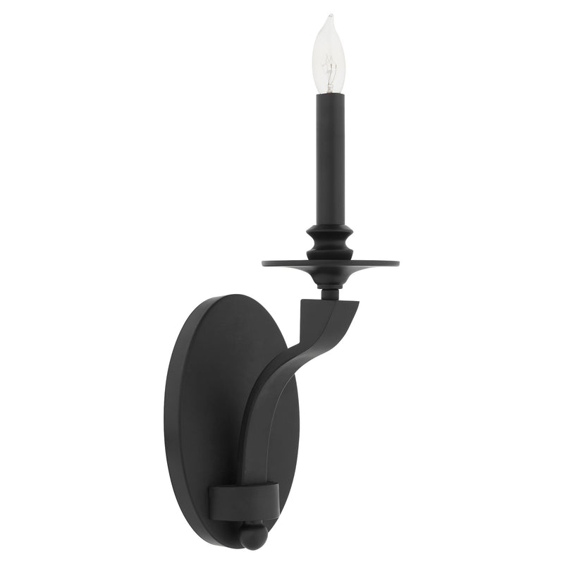 Chantelle 1 Light Wall Mount in Matte Black
