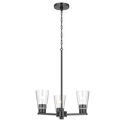 Stamos 3-Light Chandelier in Black