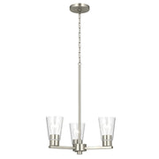 Stamos 3-Light Chandelier in Brushed Nickel