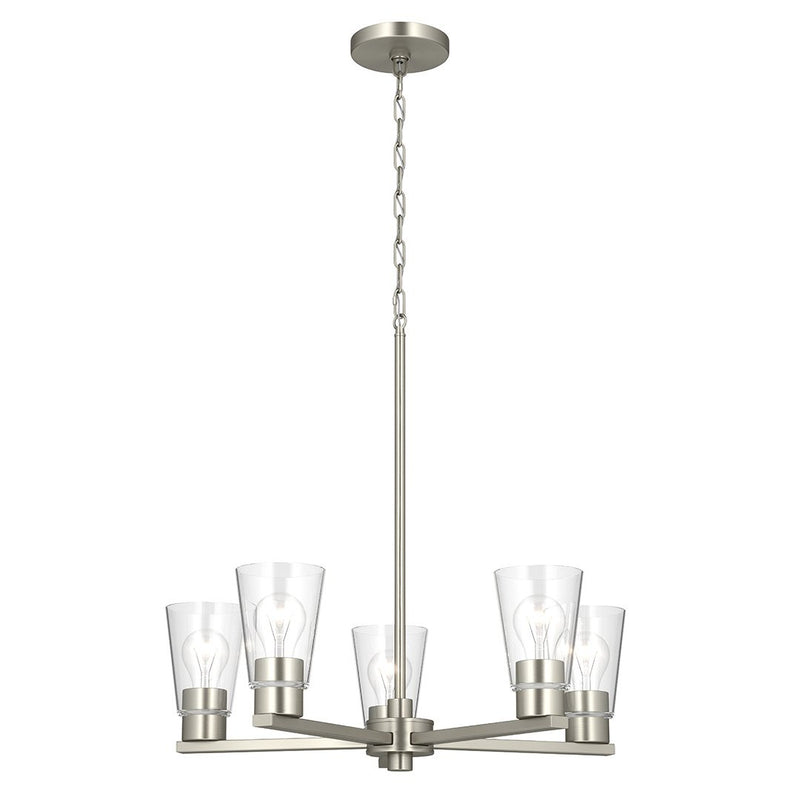 Stamos 5-Light Chandelier in Brushed Nickel