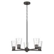 Stamos 5-Light Chandelier in Olde Bronze