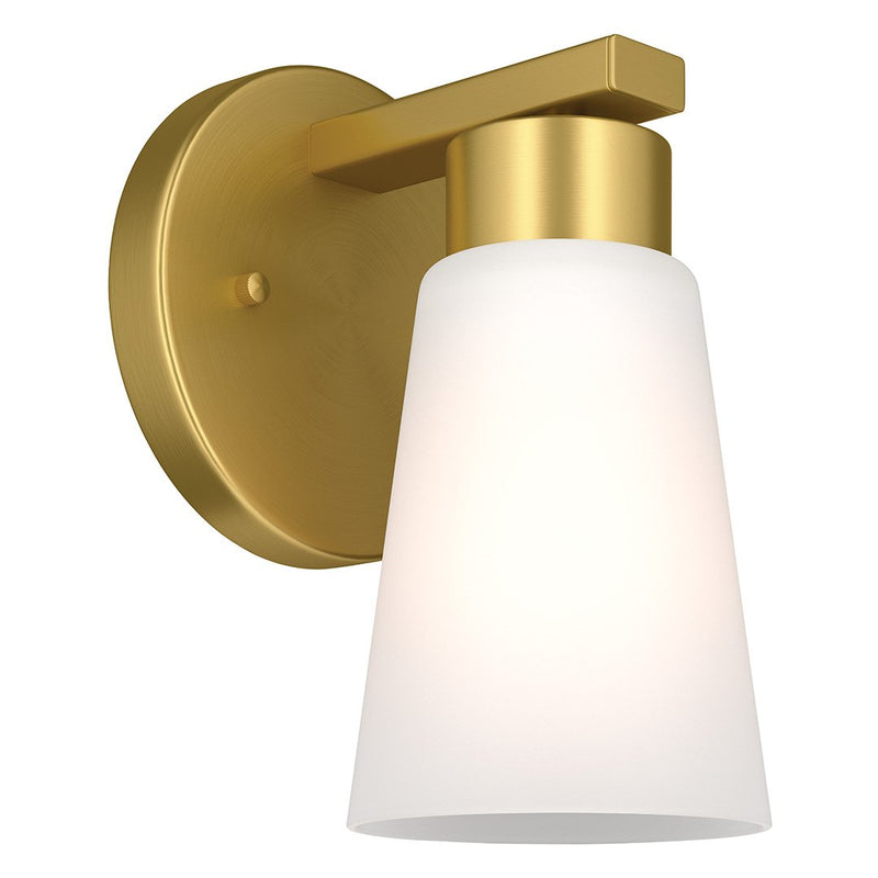 Stamos Bath Sconce in Brushed Gold