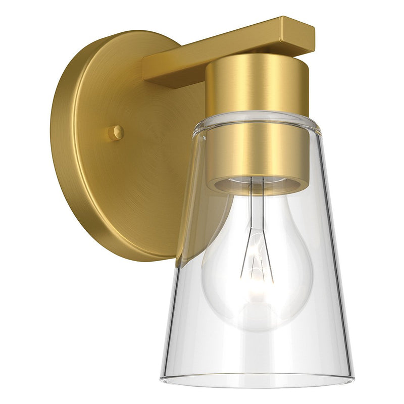 Stamos Bath Sconce in Brushed Gold