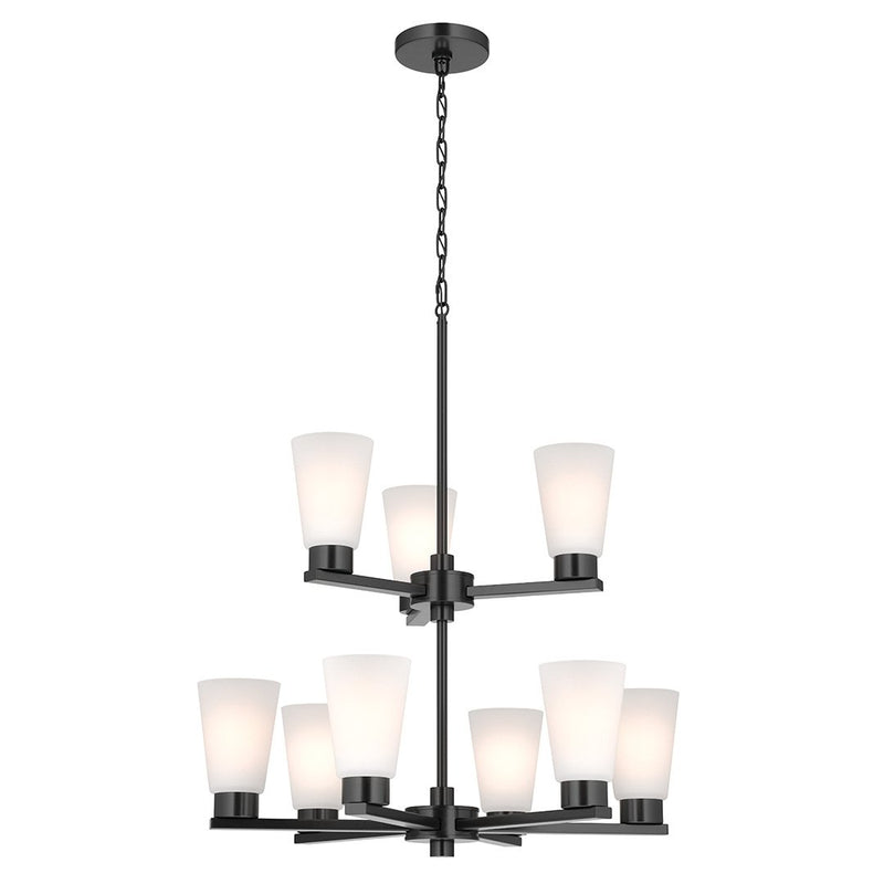 Stamos 9-Light Chandelier in Black