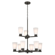 Stamos 9-Light Chandelier in Olde Bronze