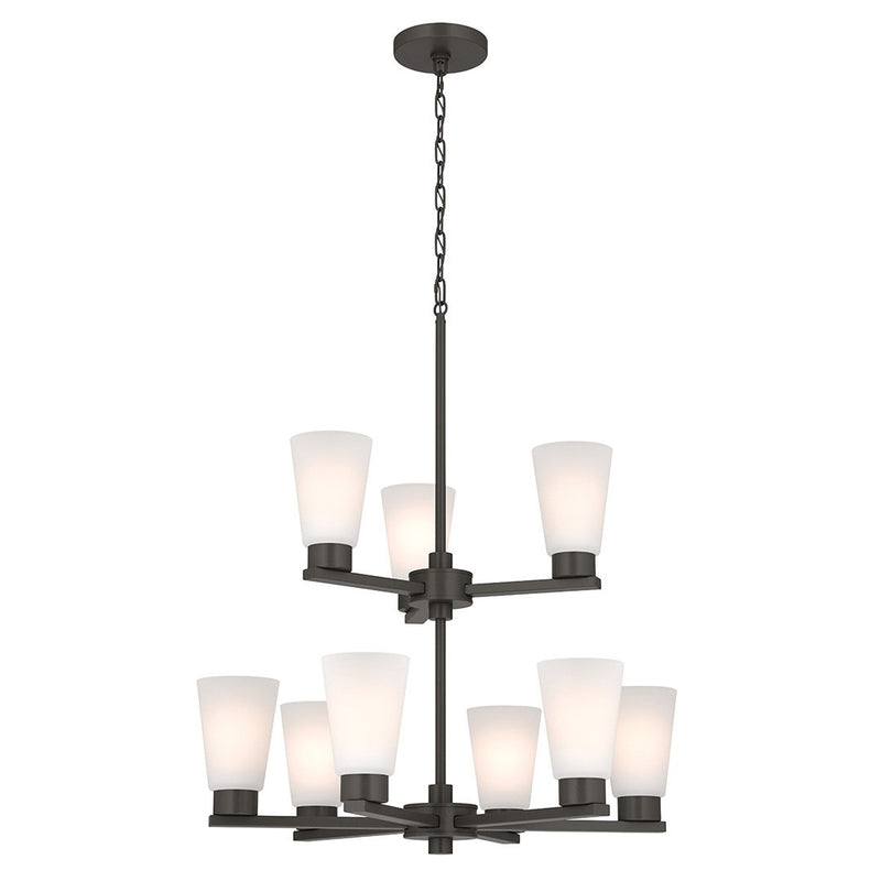 Stamos 9-Light Chandelier in Olde Bronze