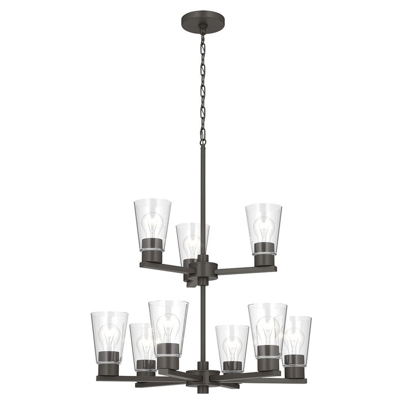 Stamos 9-Light Chandelier in Olde Bronze