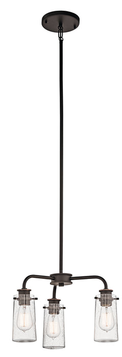Braelyn Chandelier/Semi Flush 3-Light in Olde Bronze