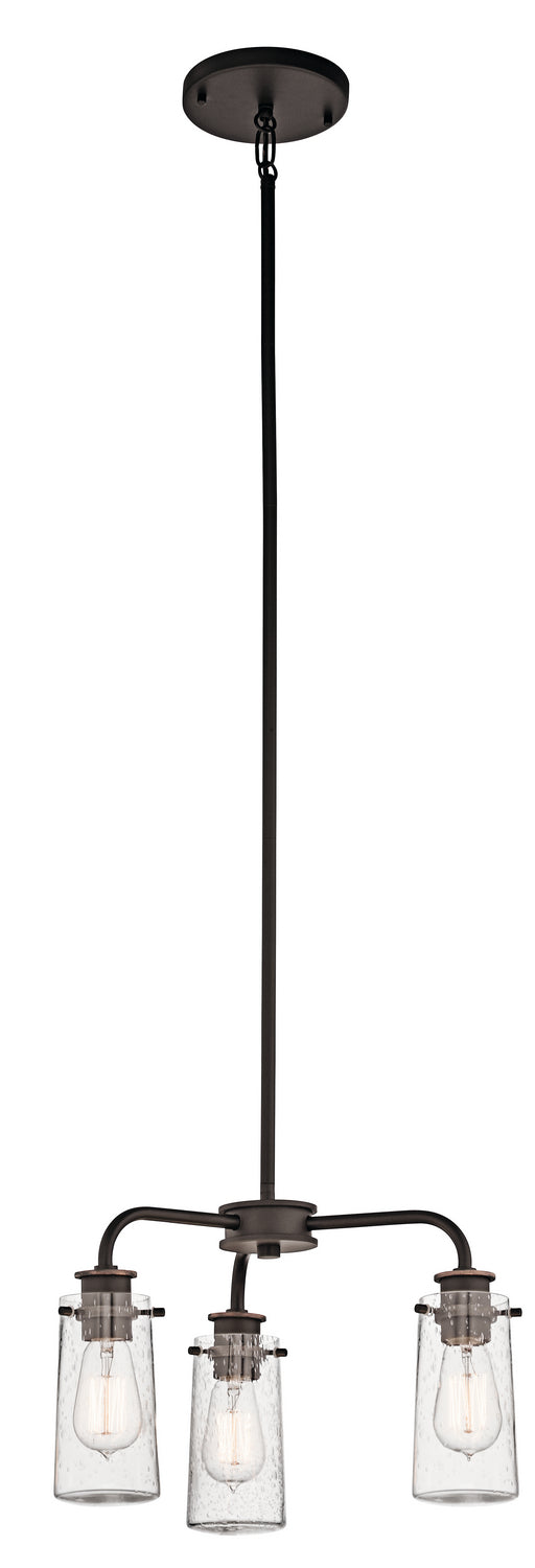 Braelyn Chandelier/Semi Flush 3-Light in Olde Bronze