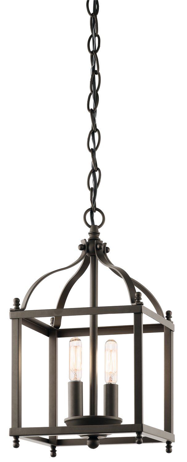 Larkin 2-Light Mini Chandelier in Olde Bronze