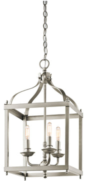 Larkin 3-Light Mini Chandelier in Brushed Nickel