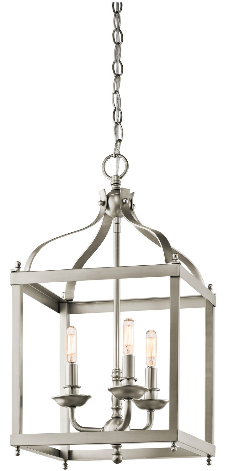 Larkin 3-Light Mini Chandelier in Brushed Nickel