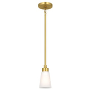 Erma Mini Pendant in Brushed Gold