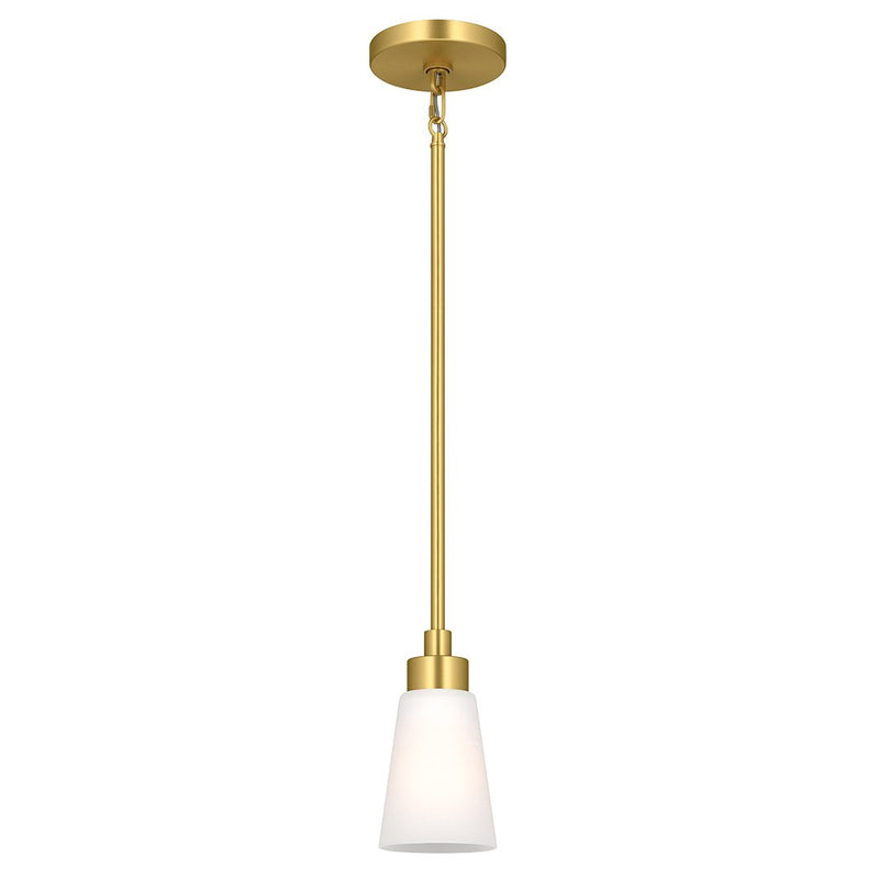 Erma Mini Pendant in Brushed Gold