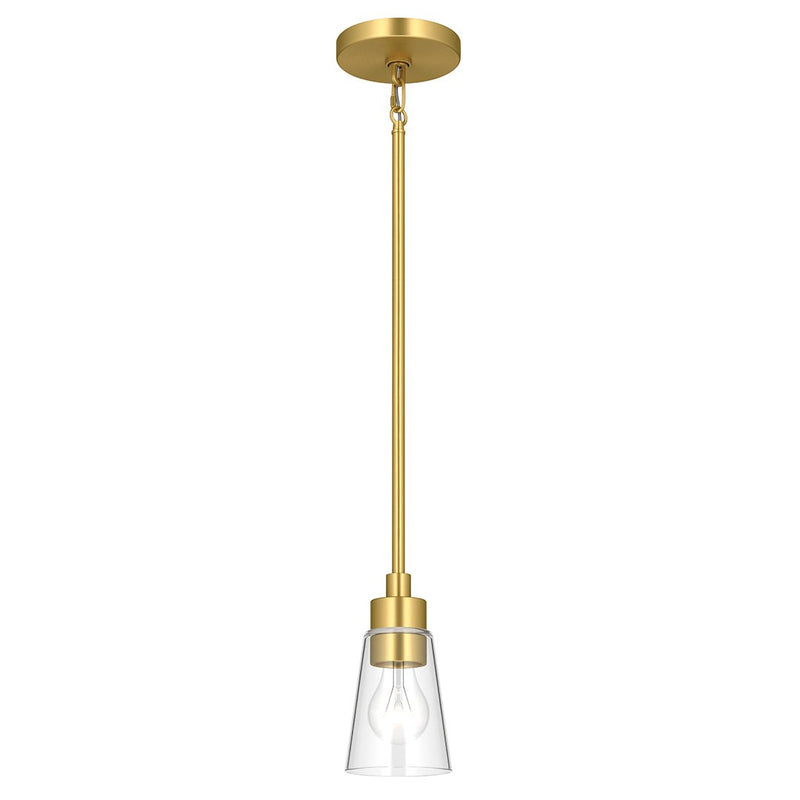 Erma Mini Pendant in Brushed Gold