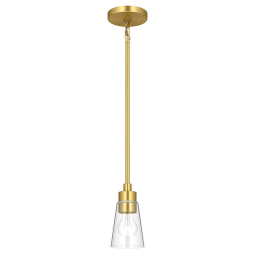 Erma Mini Pendant in Brushed Gold