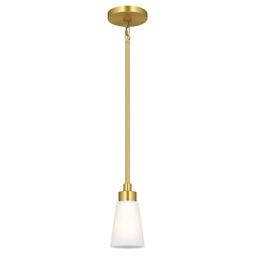 Erma Mini Pendant in Brushed Gold